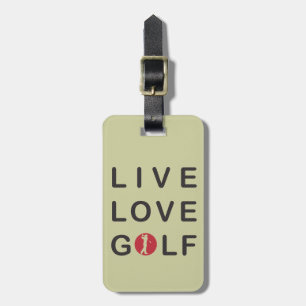 Bo den röda svarten för kärlekGolfgolfspelet Bagagebricka