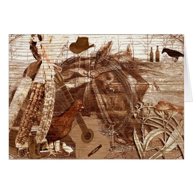 Bo det land hälsningskort (Framsidan Horizontal)