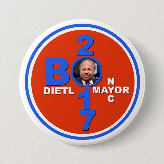 Bo Dietl för NYC-borgmästare 2017 Knapp (Framsida)