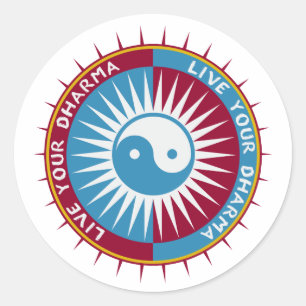 Bo din Dharma Runt Klistermärke