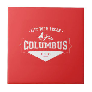 Bo din dröm- Columbus Ohio Kakelplatta