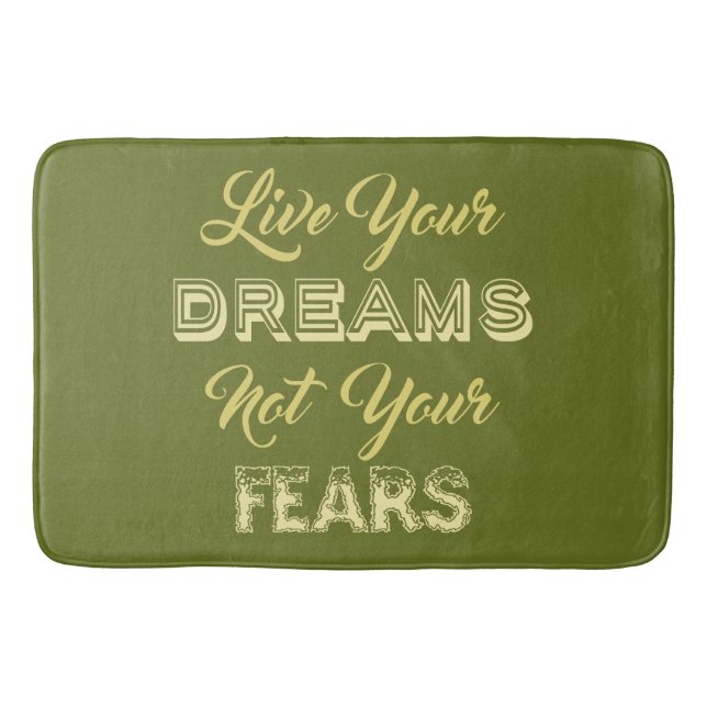 Bo dina beställnings- färgbadmattor för drömmar badrumsmatta (Framsidan)