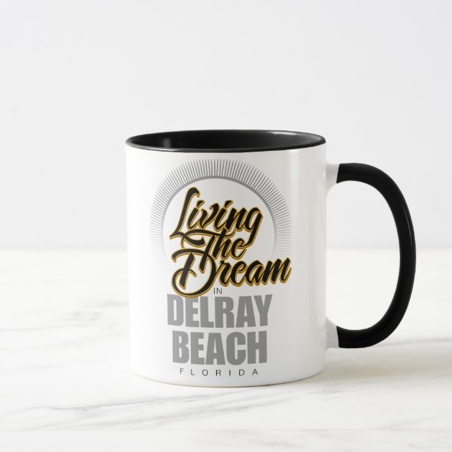 Bo drömmen i Delray Beach Mugg (Höger)