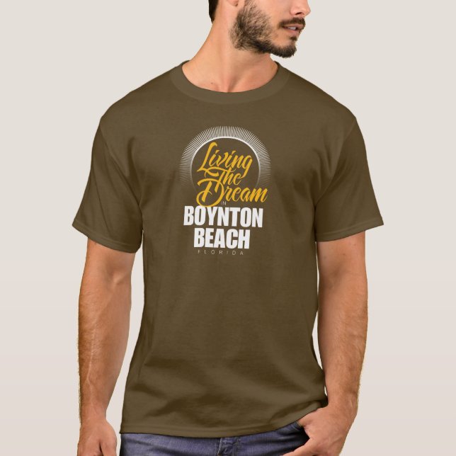 Bo drömmen i den Boynton stranden Tee (Framsida)