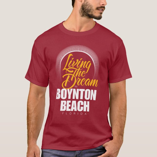 Bo drömmen i den Boynton stranden Tee Shirt (Framsida)