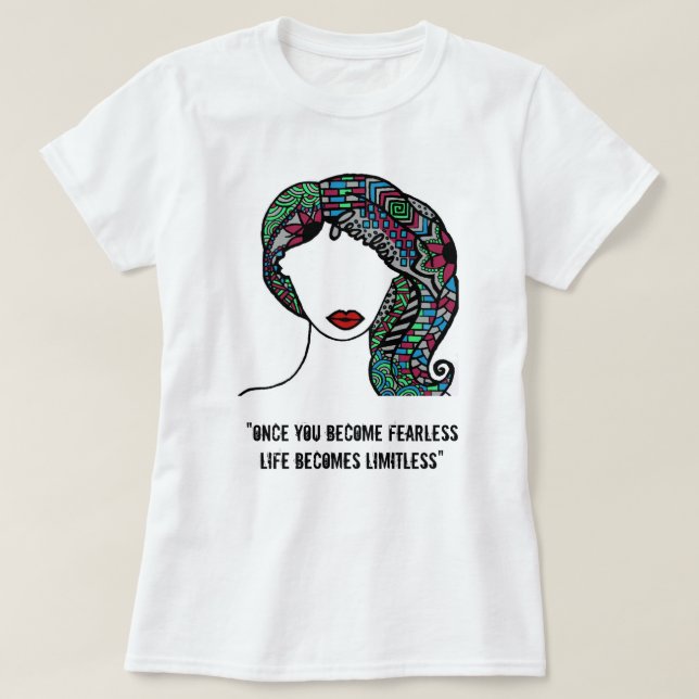 Bo Fearlessly Tee Shirt (Design framsida)