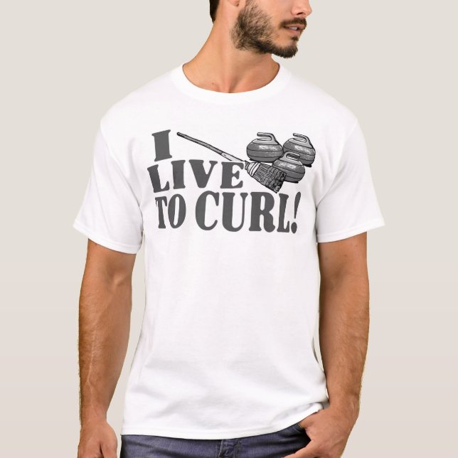 Bo för att krulla den krullande skjortan t shirt (Framsida)