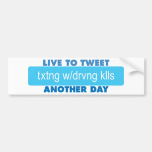 Bo för att tweet en annan dag bildekal