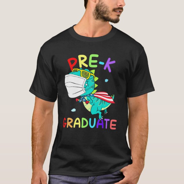 Bo för Student-Toppen T Rex Studenten Ansikte Shirt (Framsida)