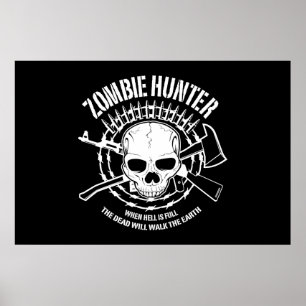 bo för zombiejägareodöda som är dött poster