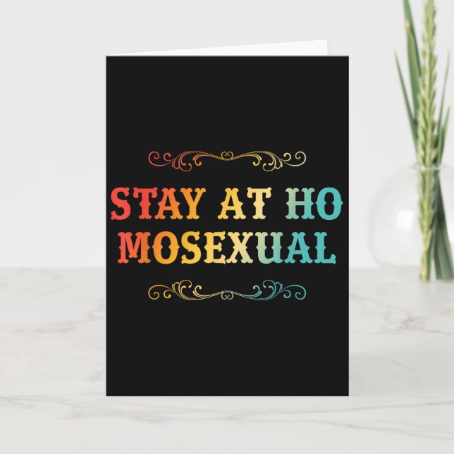 Bo hos Ho Moual rolig design  Kort (Framsida)