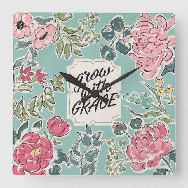 Bo i blom | växer med nåd fyrkantig klocka (Framsida)