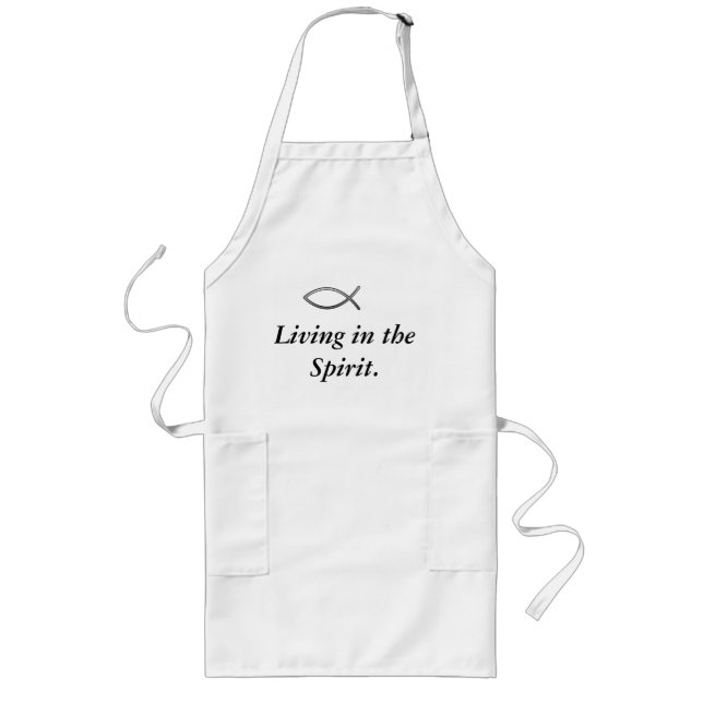 Bo i det andecitationsteckenIchthys förklädet Långt Förkläde (Framsidan)