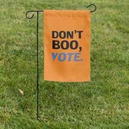 "Bo inte, rösta" Halloween svart blå orange