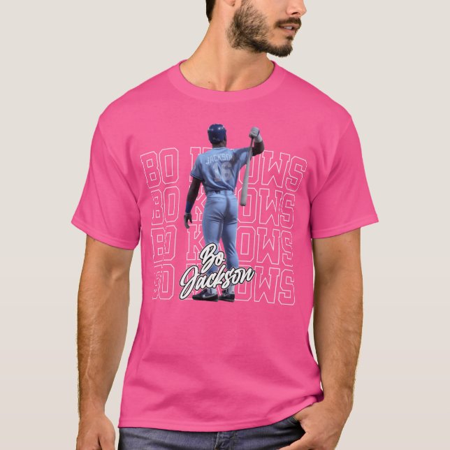 Bo Jackson 16 Basebullar T Shirt (Framsida)