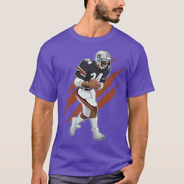 Bo Jackson Running Bold #34 Claw T Shirt (Framsida)