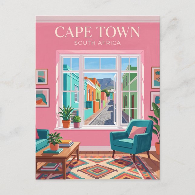 Bo-Kaap Interiör Sydafrika Vykort (Framsida)