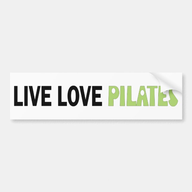 Bo kärlek Pilates! Original- design! Bildekal (Framsidan)