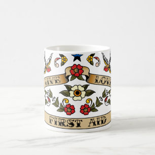 Bo kärlekförsta hjälp kaffemugg