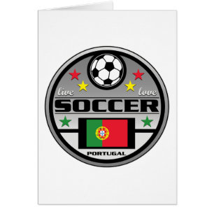 Bo kärlekfotboll Portugal Hälsningskort