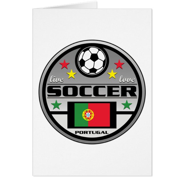Bo kärlekfotboll Portugal Hälsningskort (Framsidan)