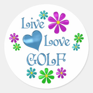 Bo kärlekGolf Runt Klistermärke