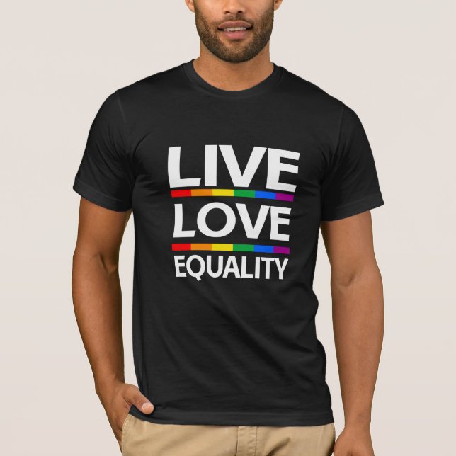 Bo kärlekjämställdhet t-shirt (Framsida)