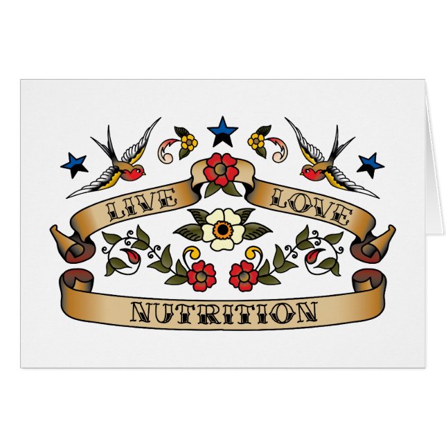 Bo kärleknäring hälsningskort (Framsidan Horizontal)