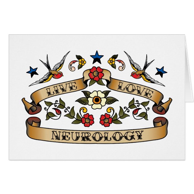 Bo kärlekNeurology Hälsningskort (Framsidan Horizontal)