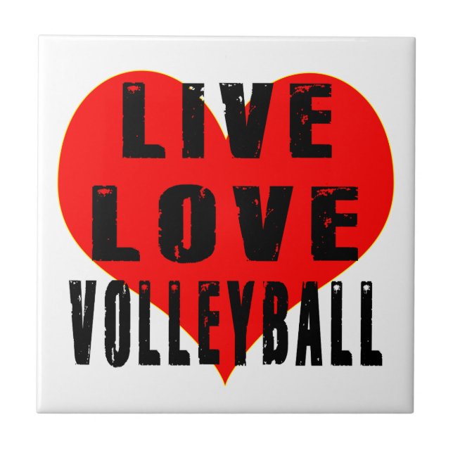 Bo kärlekvolleyboll kakelplatta (Framsidan)