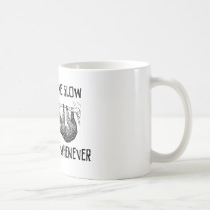 Bo långsamt, dö när som helst kaffemugg