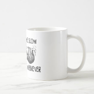 Bo långsamt, dö när som helst kaffemugg