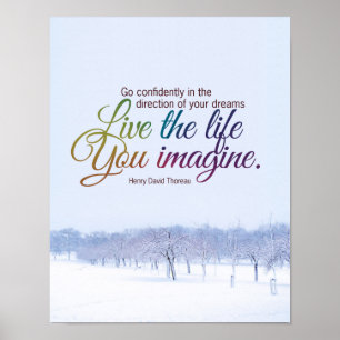 Bo livet som du föreställer Motivational Poster
