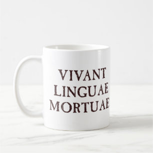 Bo Long döda språk - latin Kaffemugg