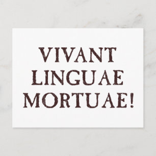 Bo Long döda språk - latin Vykort