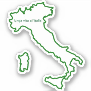 Bo Long kall Shape för italien Klistermärken