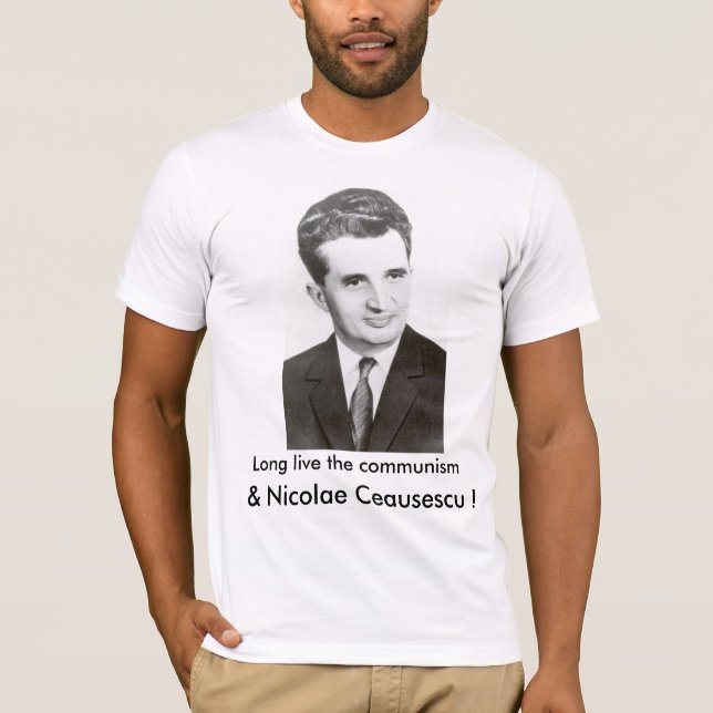 Bo Long kommunismen och Nicolaen Ceausescu! Tee (Framsida)