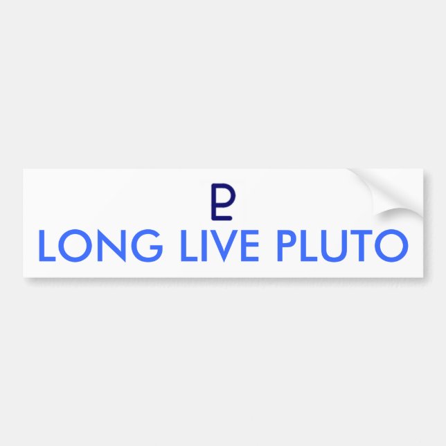 BO LONG skräddarsy PLUTO - Bildekal (Framsidan)