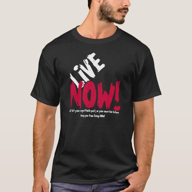 BO NU! Motivational T-tröja Tröja (Framsida)