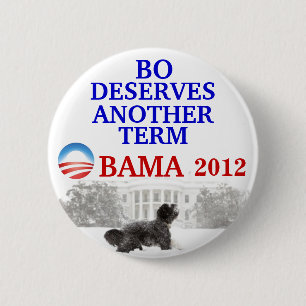 Bo Obama 2012 klämmer fast Knapp