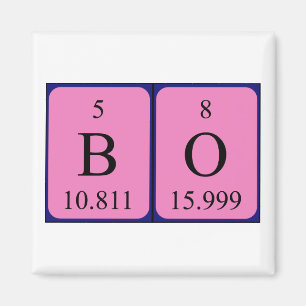 Bo Periodisk magnet bord namn