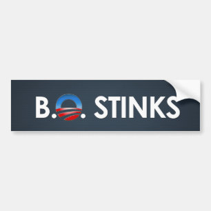 BO stankar - Obama klistermärke