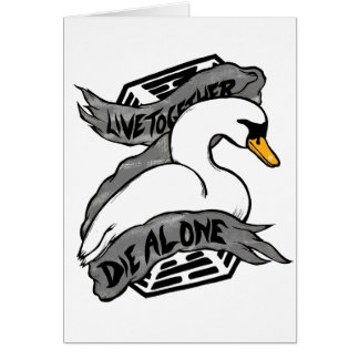 Bo tillsammans matrisen bara hälsningskort