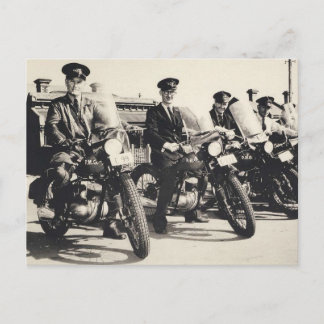 Bo&W-foto efter huvudmotorcyklar 1950 Vykort