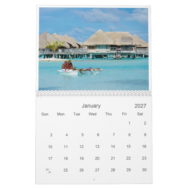 Boa Bora 20XX Landskapsfoto Kalender (Jan 2027)