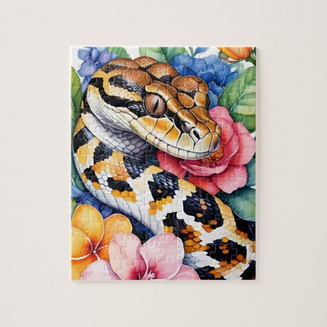 Boa Constrictor Orm Familj Husdjur Porträtt Pussel (Vertikal)
