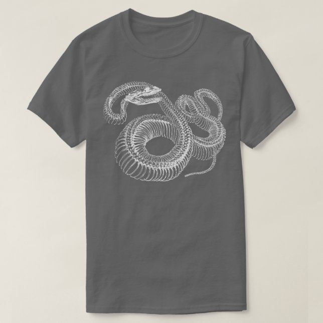 Boa Constritor Skeleton T Shirt (Design framsida)