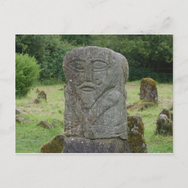 Boa Island Janus figur Vykort (Framsida)