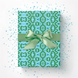 Boa Ripple i grönt och akvatisk Presentpapper