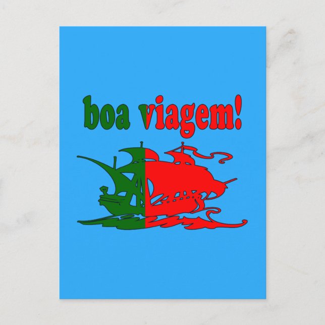 Boa Viagem - Bra Resa på portugisiska - Vacationer Vykort (Framsida)